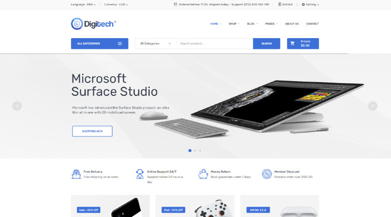 15 Profesyonel Teknoloji WordPress Teması 14 15 Professional Technology WordPress Themes 2