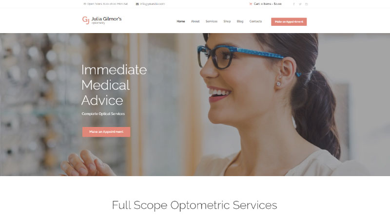 Optometry WordPress Themes