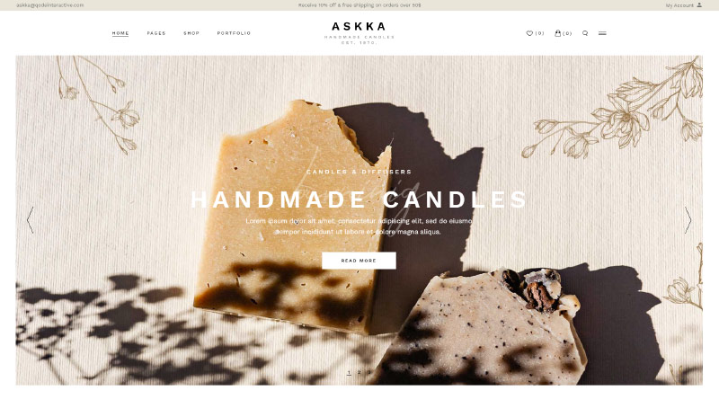Askka Soap WordPress Themes