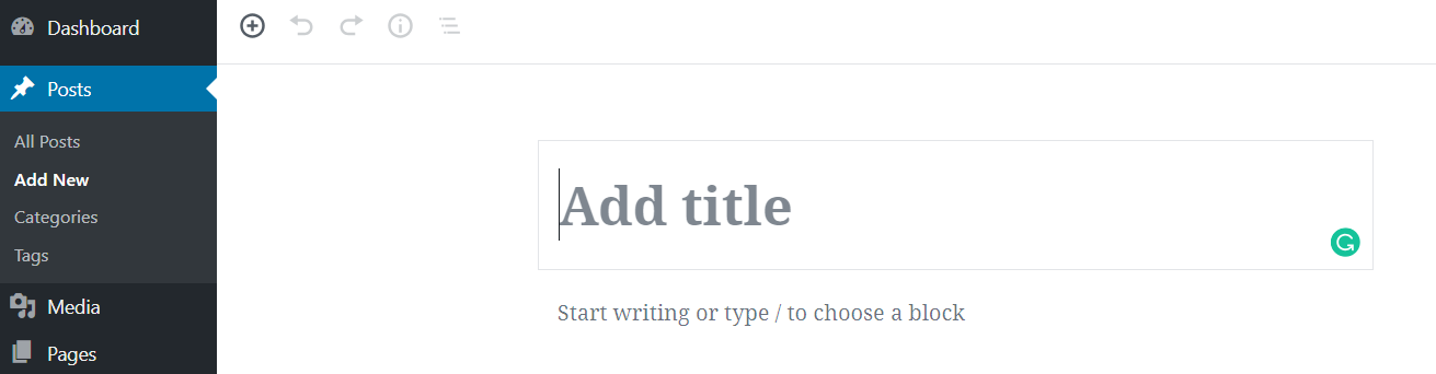 Einen neuen Beitrag in WordPress hinzufügen