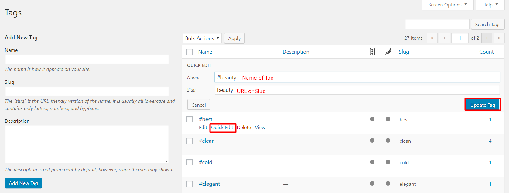 WordPress-Permalinks-Tags