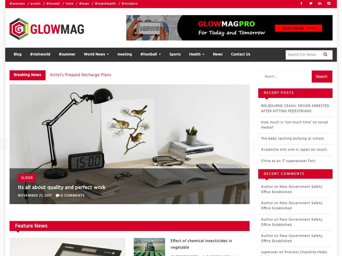 teme WordPress pentru reviste