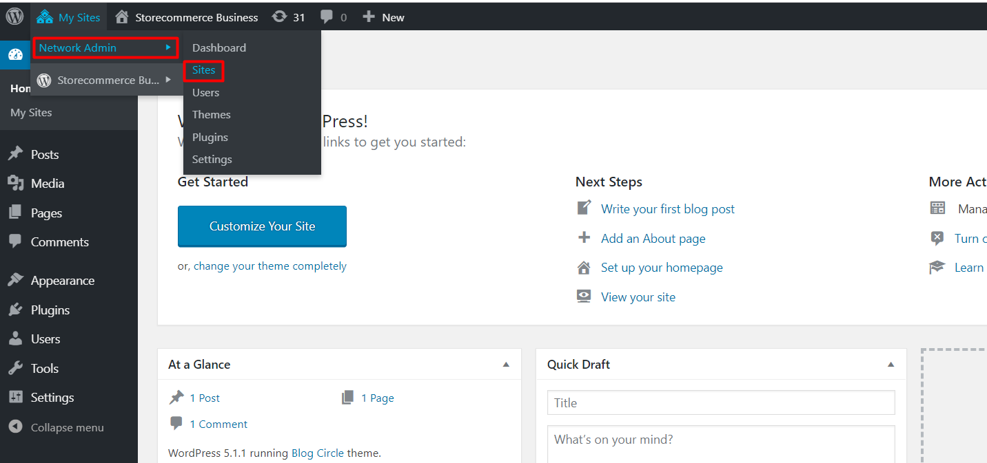 WordPress Multiple Network einrichten