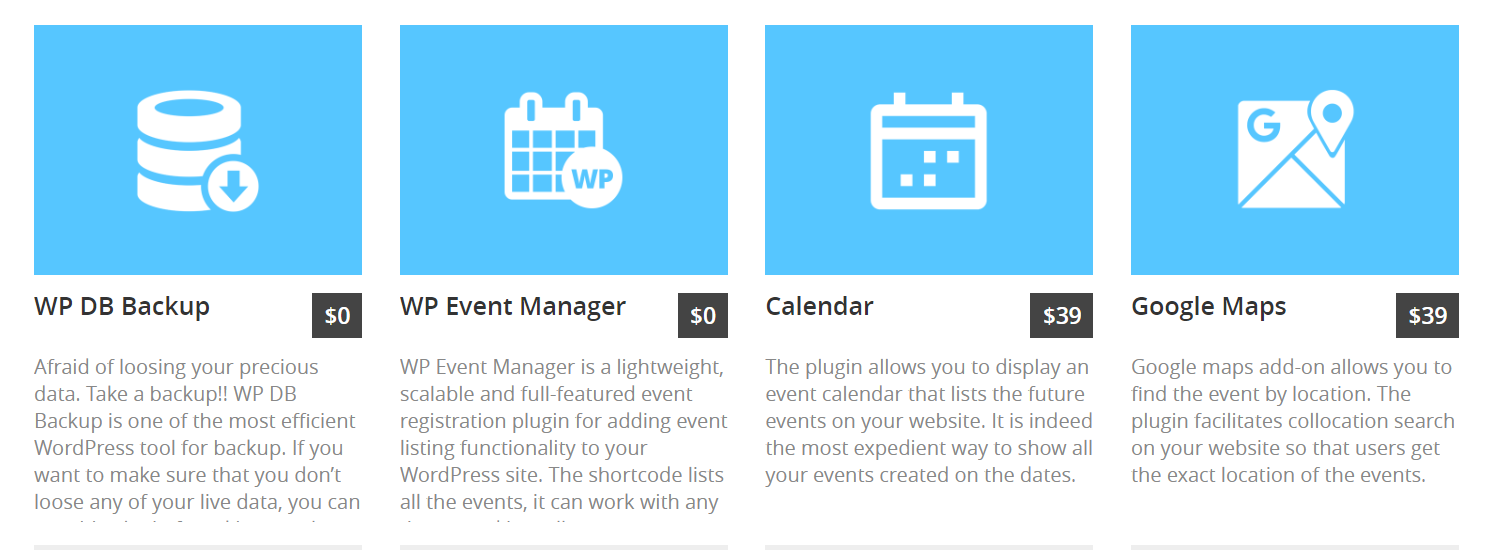 Plugin per la gestione degli eventi