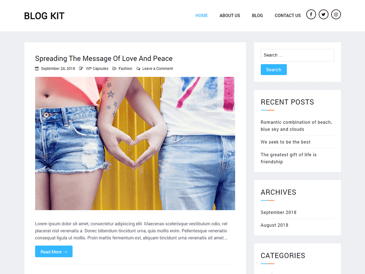 Blog WordPress Temi