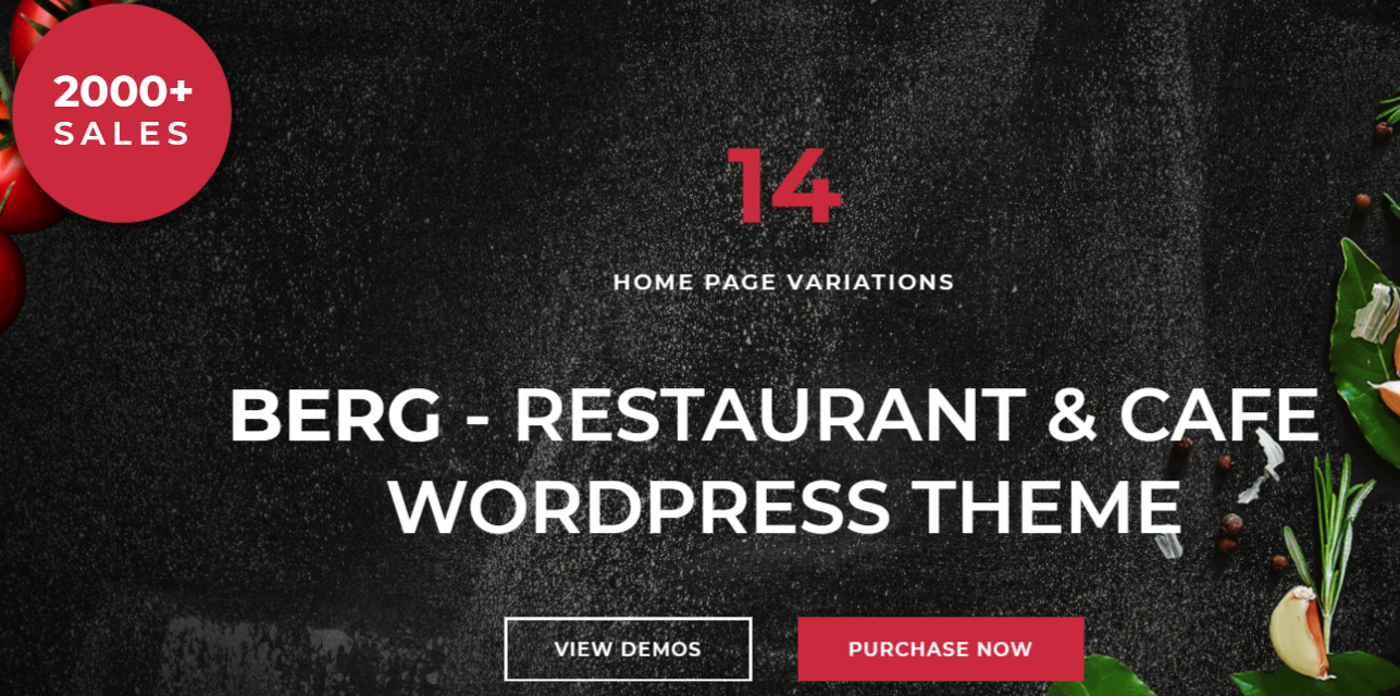 ธีมร้านอาหาร WordPress