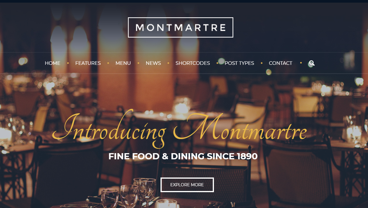 ธีมร้านอาหาร WordPress