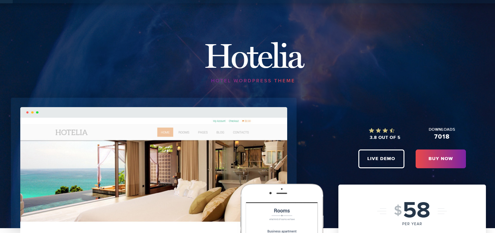 أفضل فندق WordPress Themes