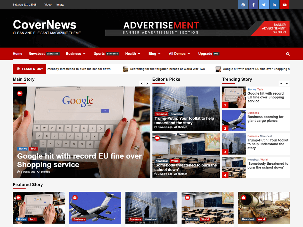 นิตยสาร WordPress ธีม