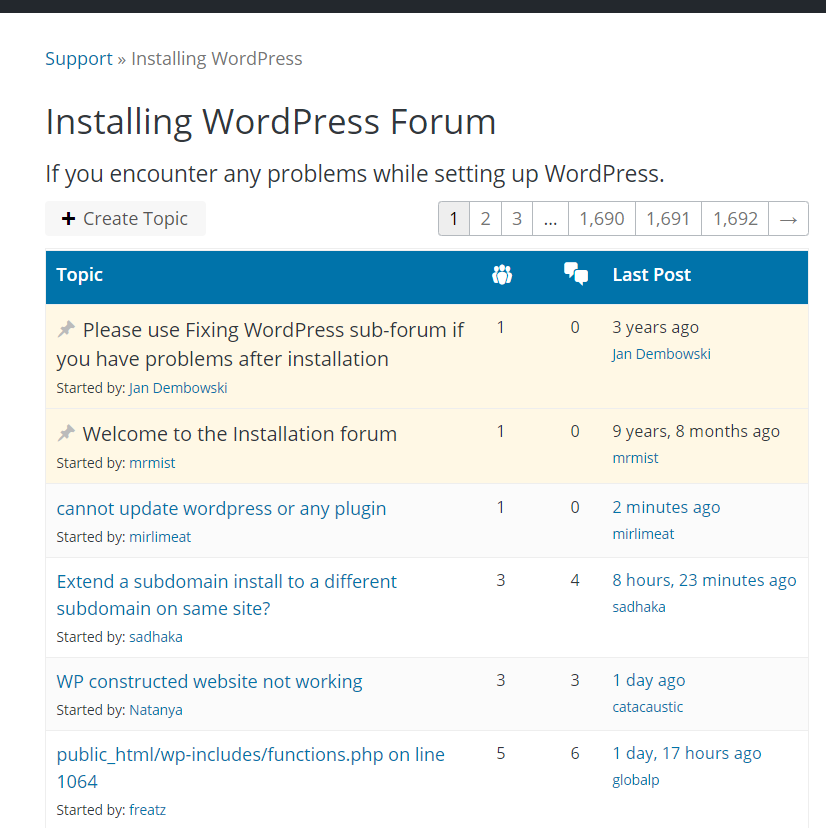 pourquoi soutenir le forum de wordpress
