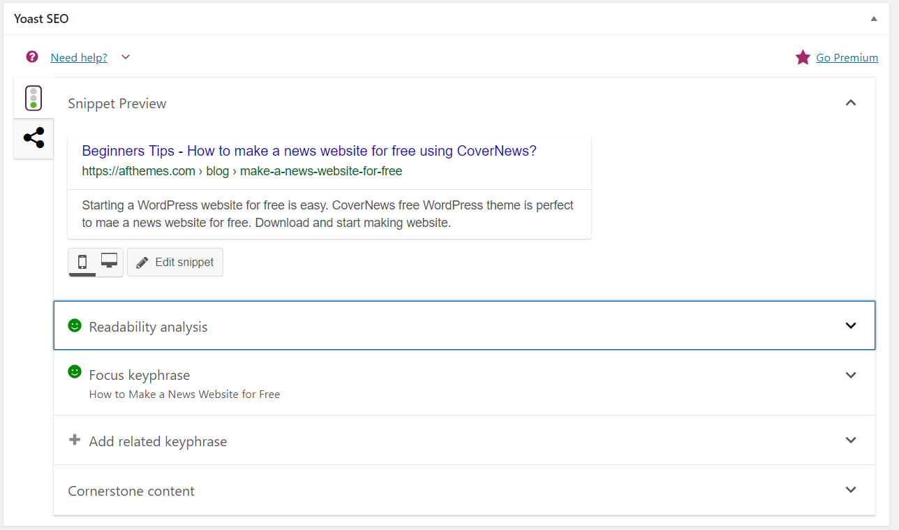Complemento de SEO de Yoast