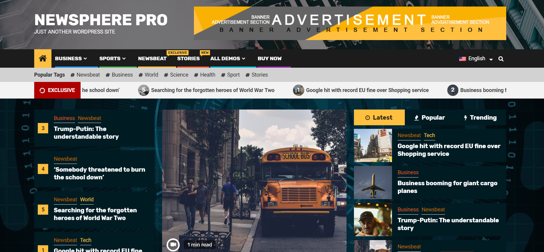 Tema de revista premium de WordPress