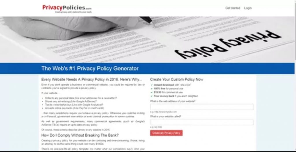 Mejores generadores de políticas de privacidad