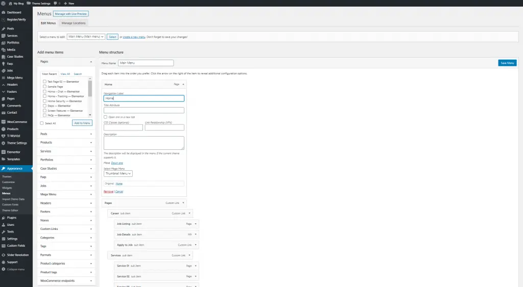 Kompletny przewodnik dla początkujących o tym, jak edytować menu z CMS WordPress.