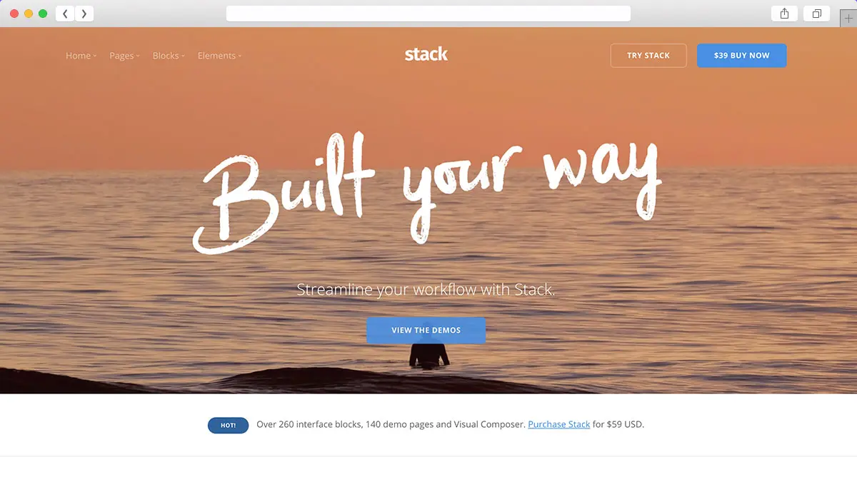 Stack Multi Purpose WordPress Theme z Variant Page Builder Visual Composer
