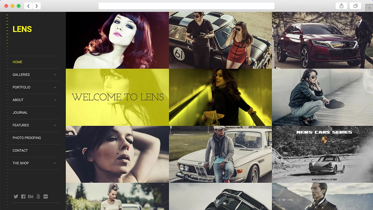 LENS Un tema de WordPress de fotografía agradable