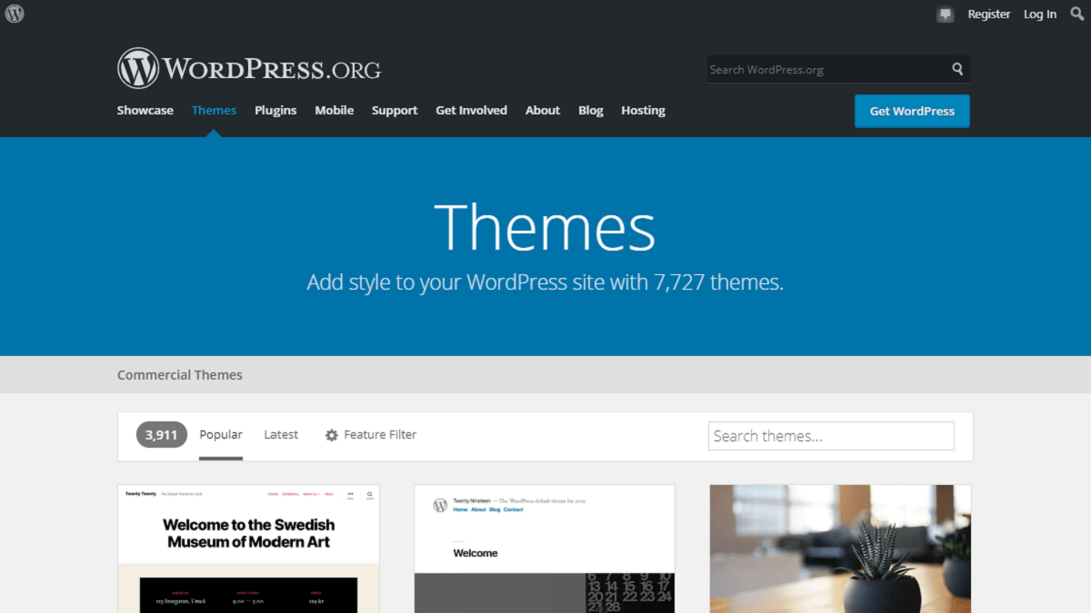WordPress.org è la fonte più popolare per il tema WordPress