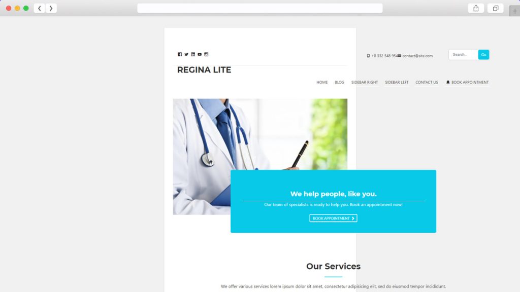 Regina Lite Free WordPress Themes
