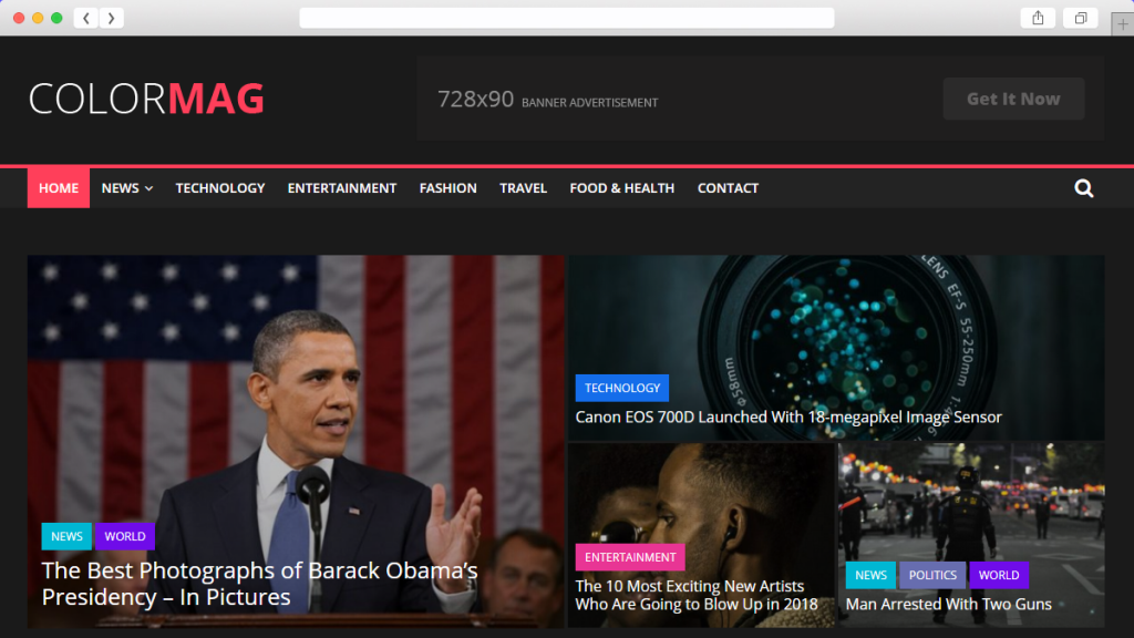 Teme WordPress optimizate Colormag AdSense