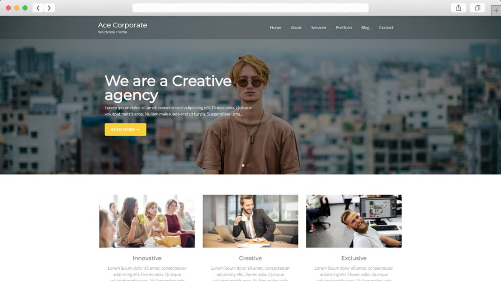 Teme WordPress gratuite Ace Corporate