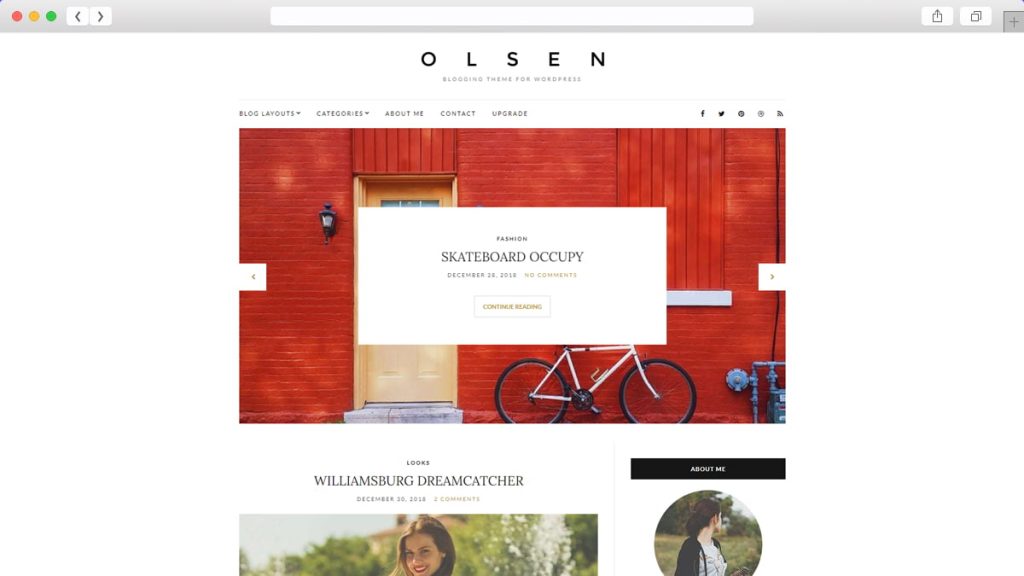 Teme WordPress gratuite Olsen Light
