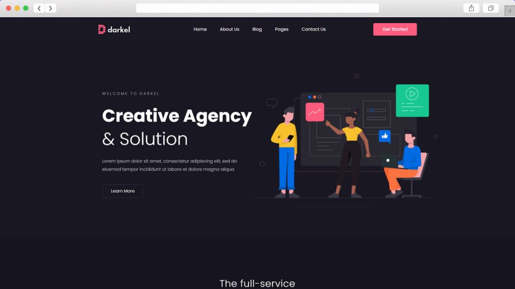 Teme WordPress gratuite Darkel