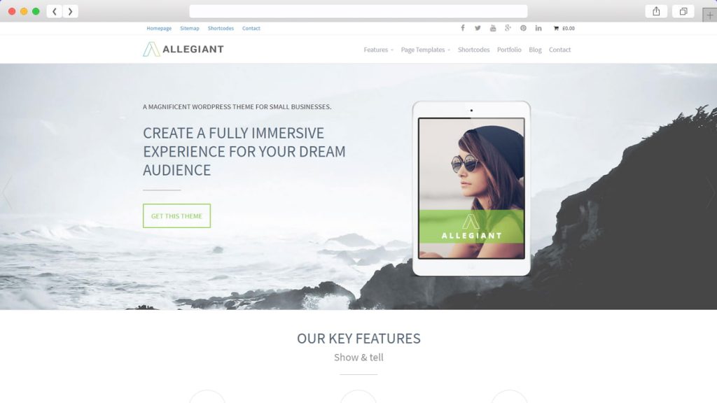 Teme WordPress gratuite Allegiant