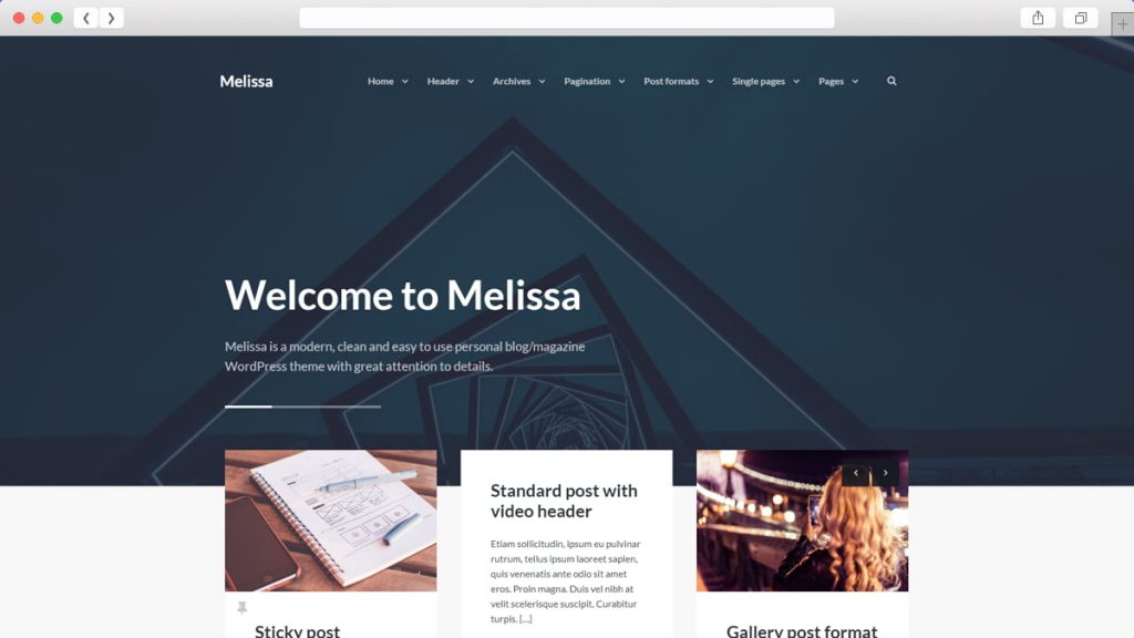 Melissa Teme WordPress gratuite