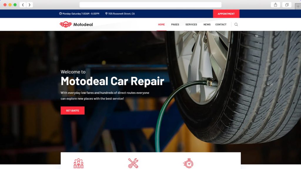 demonstrație de reparații auto Motodeal