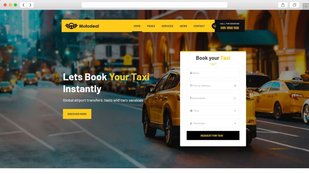 demo serviciu taxi de la Motodeal