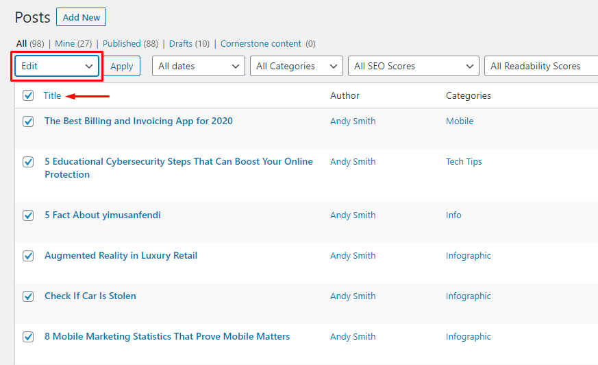 9. WordPress - Editar