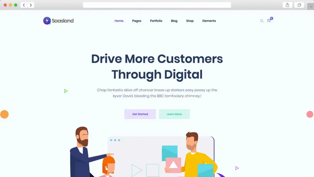 Saasland MultiPurpose WordPress Theme untuk Bisnis Startup
