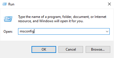 msconfig