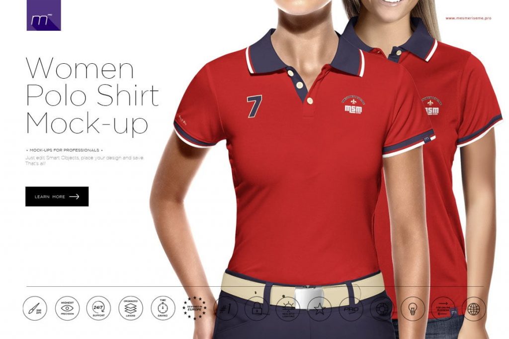 女式 Polo 衫 35 粒扣樣機