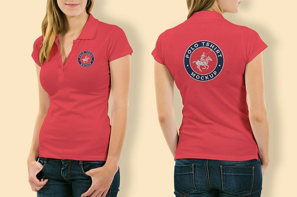 女人的 Polo 衫樣機