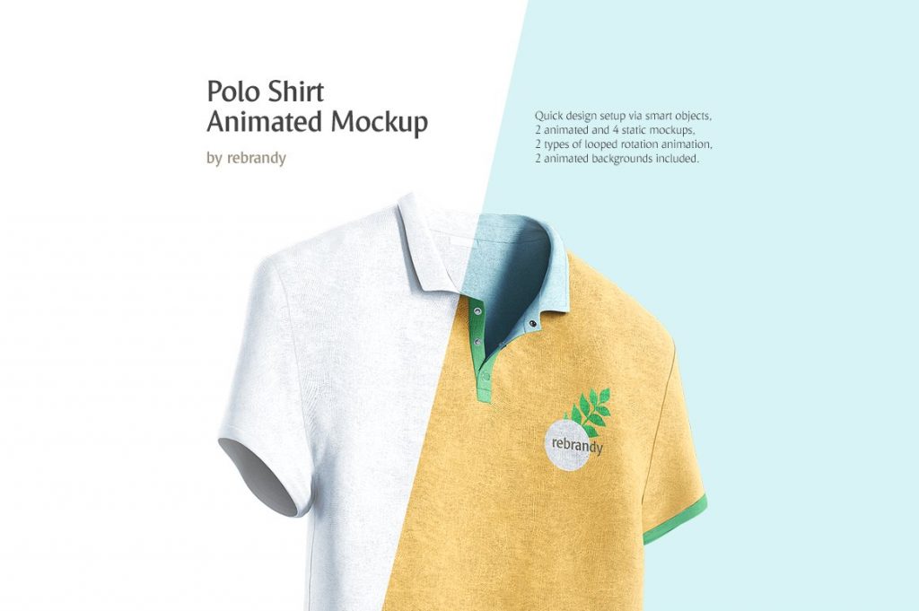 動畫 Polo 衫樣機