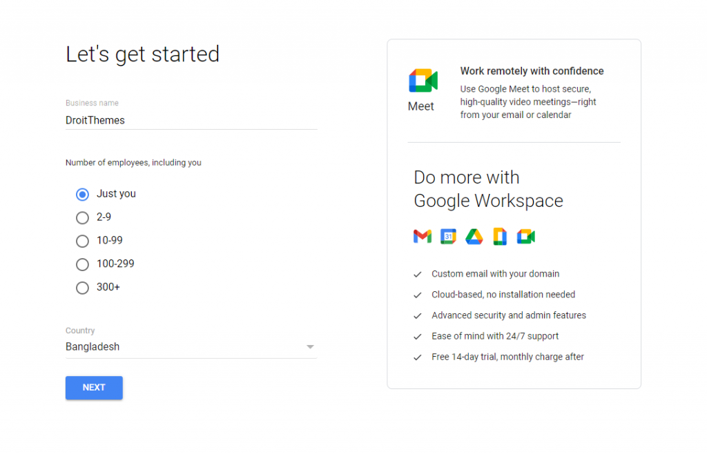 開始使用 G Suite