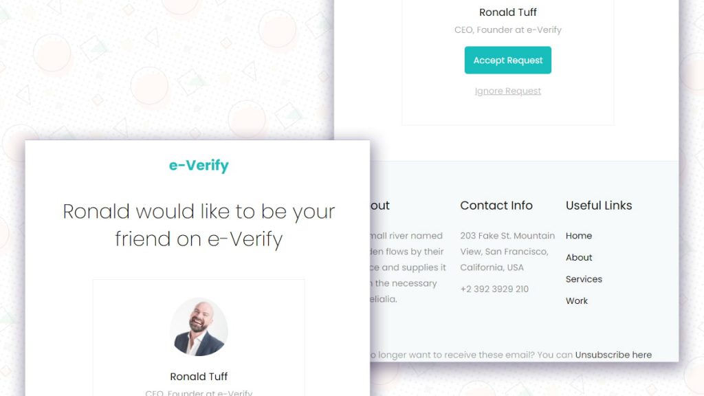 Verificação de e-mail Colorlib v11