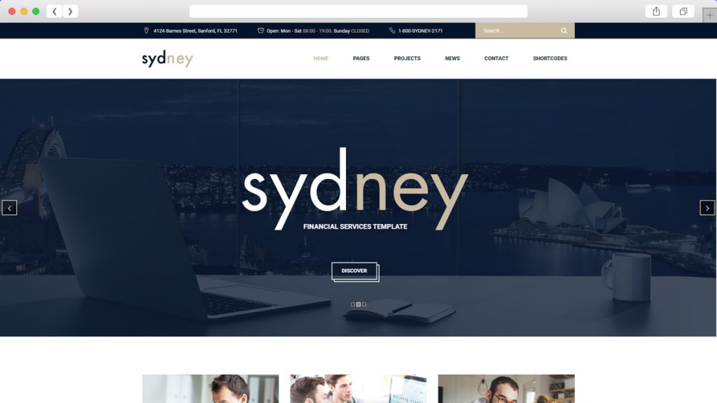 1. Sydney Darmowe motywy WordPress