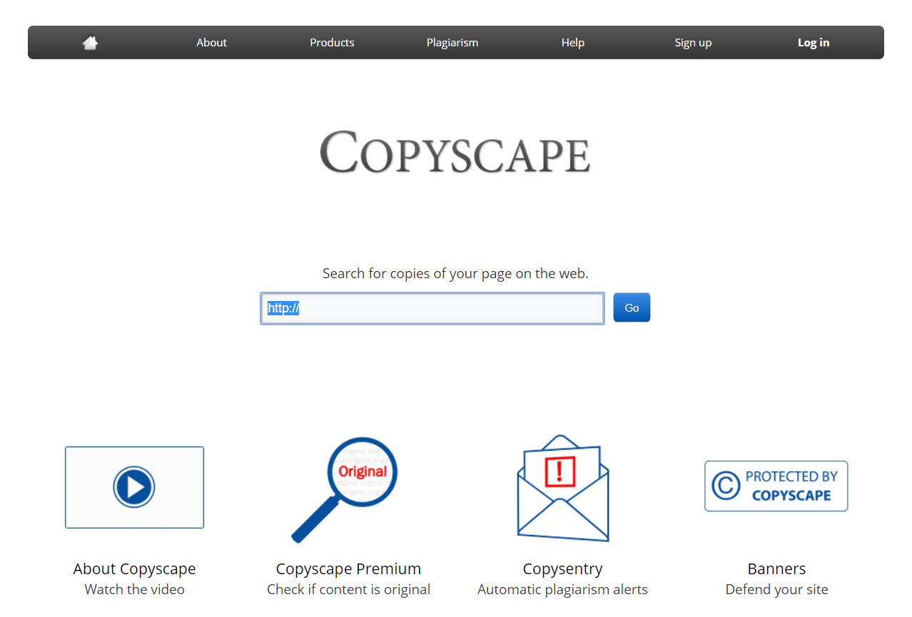 Copysape - 10 เครื่องมือและบริการที่ยอดเยี่ยมสำหรับการเพิ่มประสิทธิภาพเนื้อหา WordPress