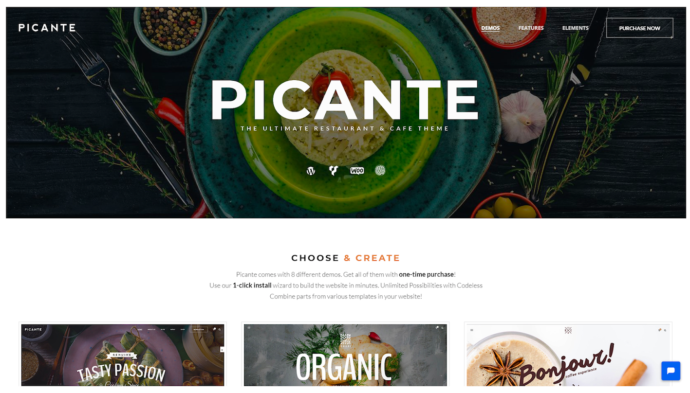 Picante 将帮助您创建一个组织良好的多功能网站