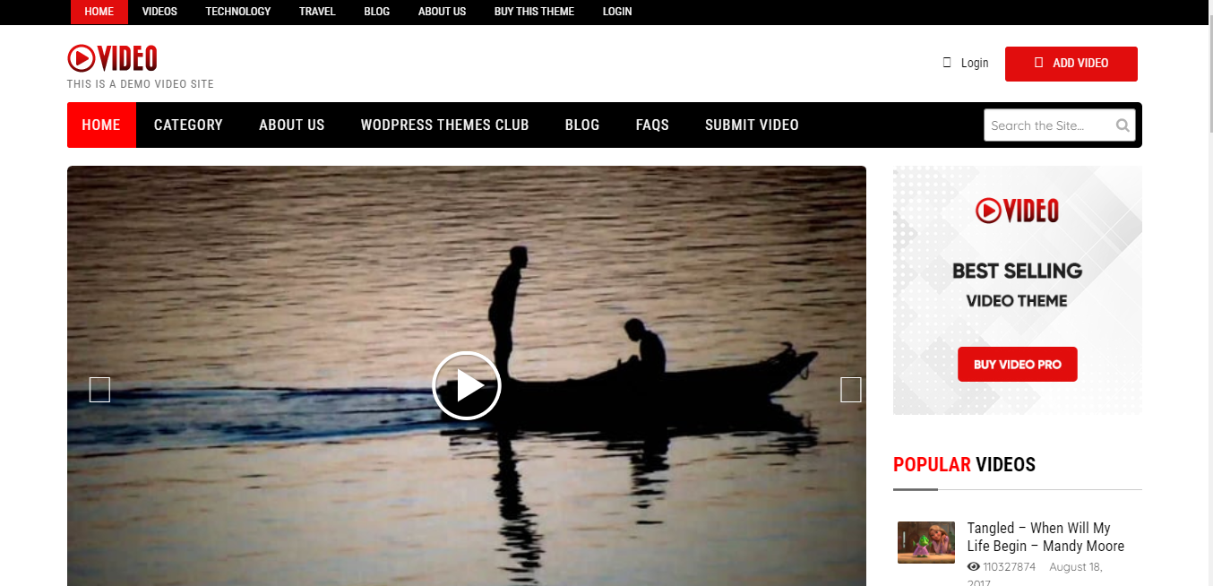 비디오 테마는 WordPress로 YouTube와 같은 웹사이트를 만들도록 설계되었습니다.