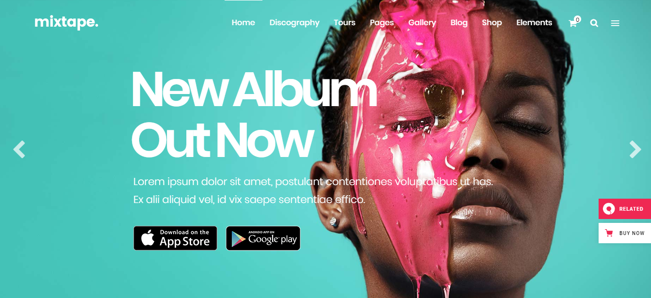 mixtape - tema musik WordPress 2019