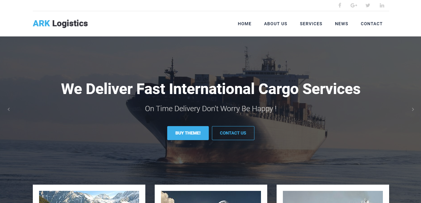 方舟 - 具有视差效果的主题