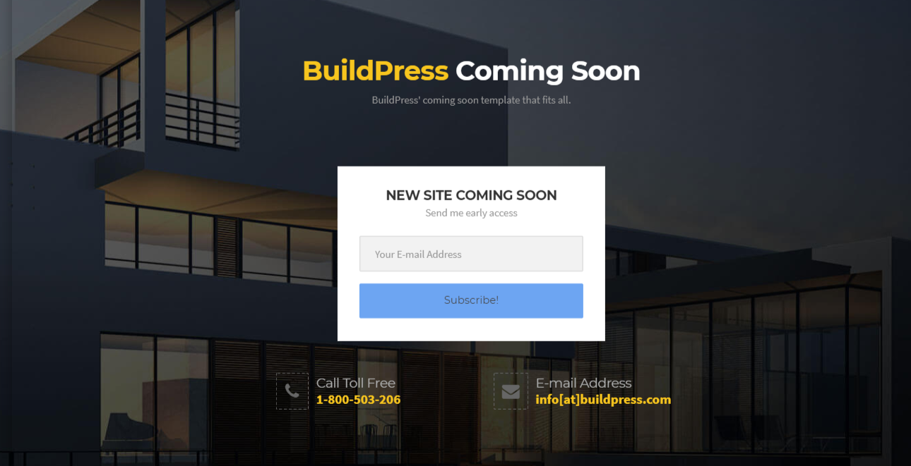 BuildPress Już wkrótce