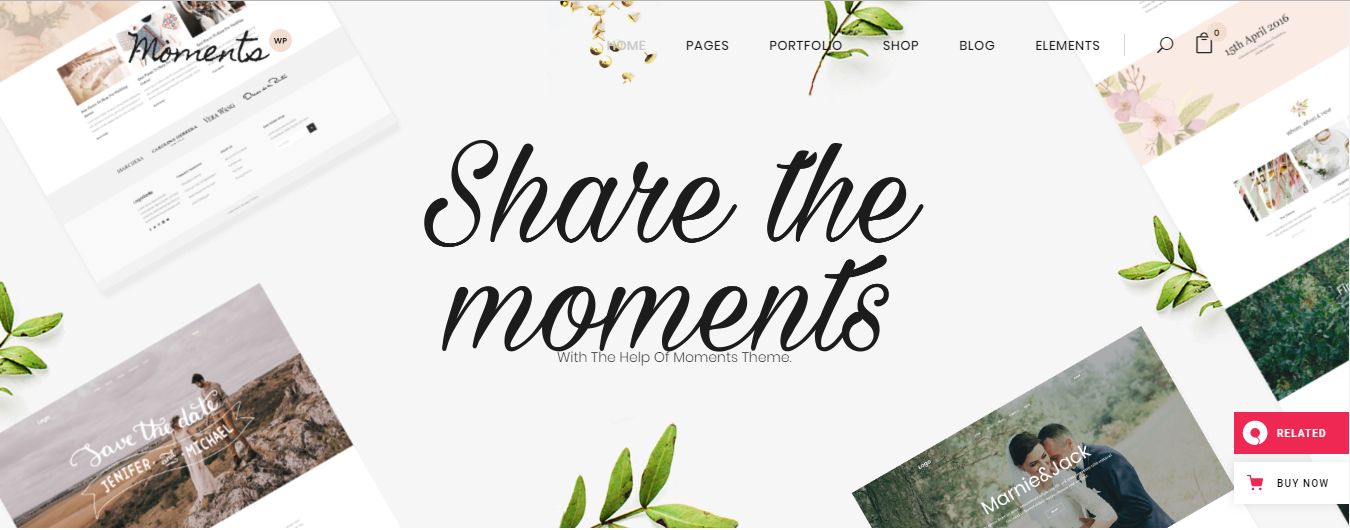Moment - 最好的 15 个婚礼婚礼 WordPress 主题
