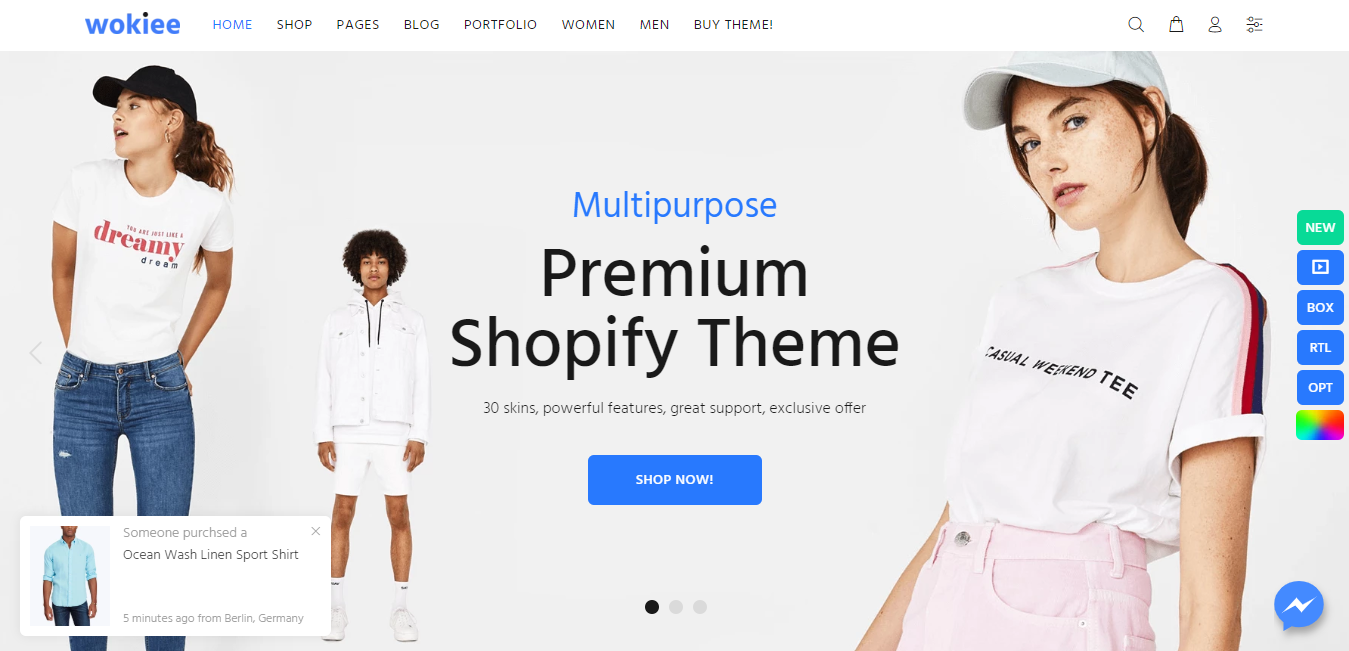 Wokiee - 高级 shopify 主题