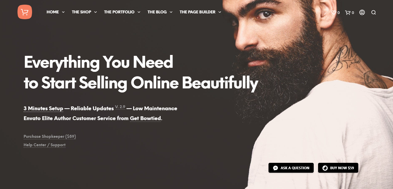 店主 - 专门用于电子商务页面