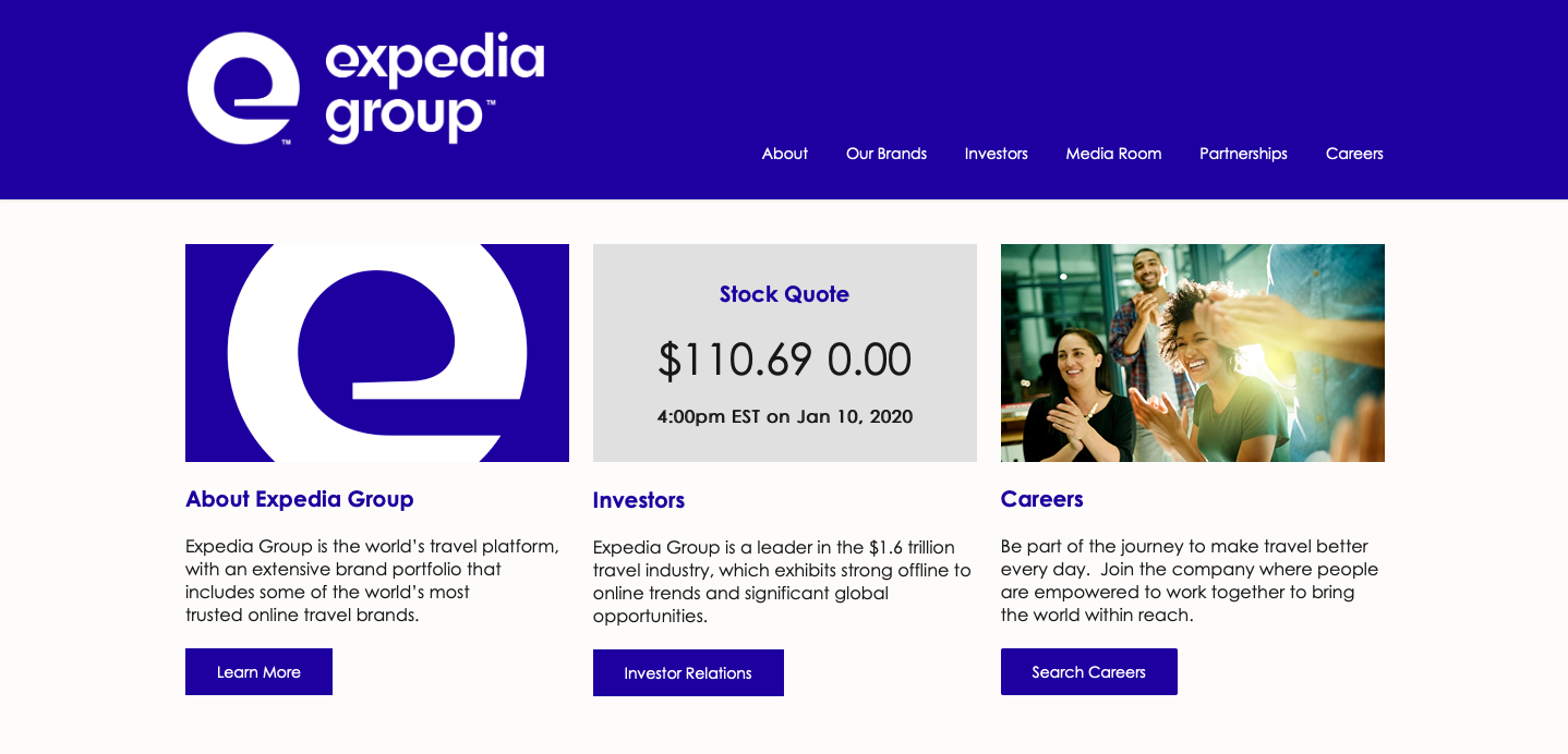 介紹問題和解決方案 - Expedia 網站