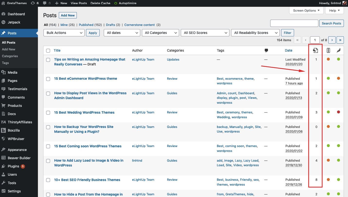 免費版本僅顯示從您的帖子到其他網站的鏈接數量